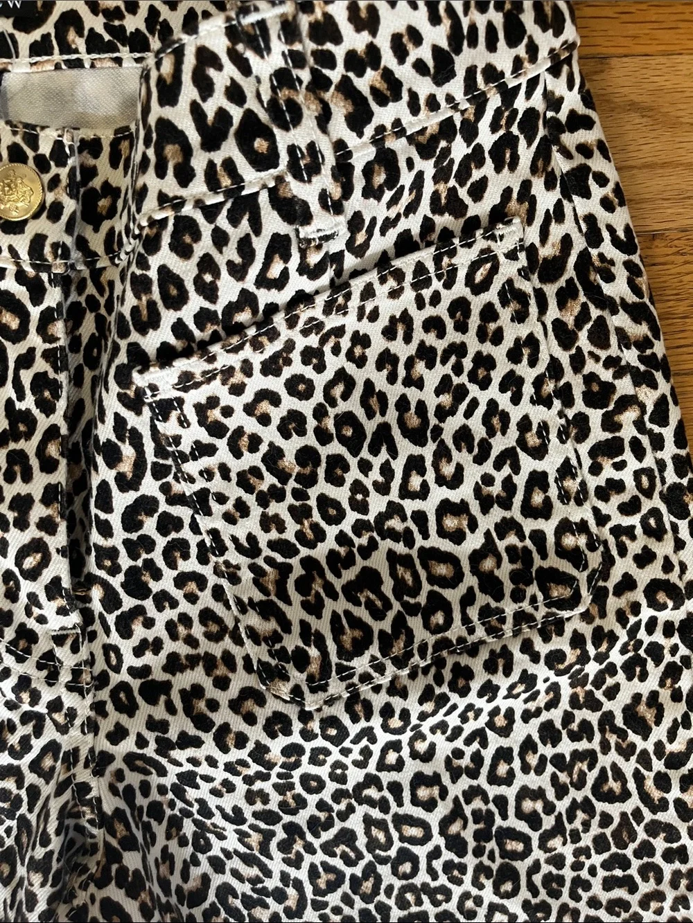 J. Crew Leopard-Print Wide-Leg Jeans - 25 new